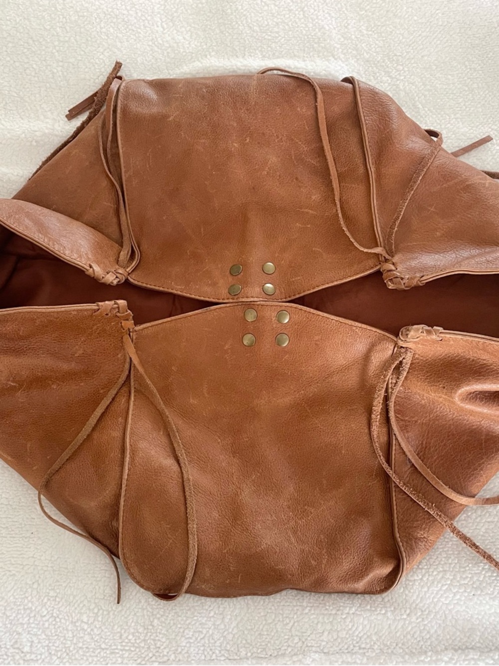 Urban Outfitters Ecote XL Brown Leather Shoulder/Tote Bag - Picture 8 of 14